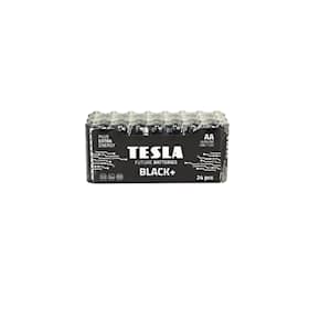 Tesla Black Alkaline batteri AA LR06 24 stk.
