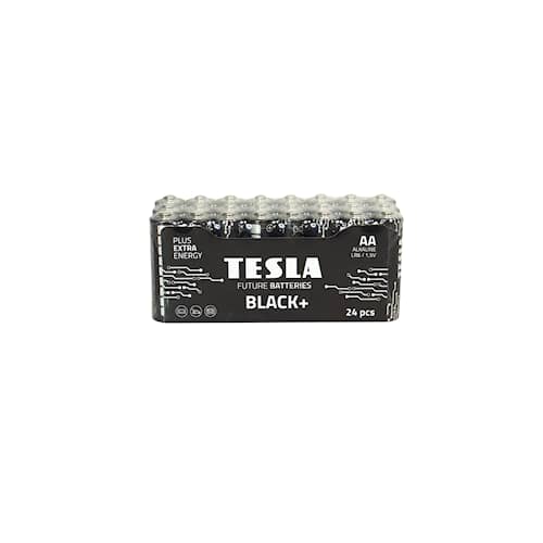 Tesla Black Alkaline batteri AA LR06 24 stk.