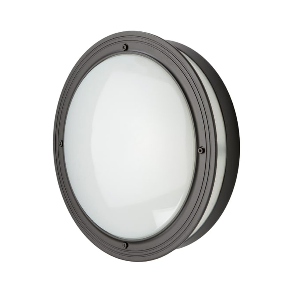 SG Piano 2000 LED væglampe i grafit 19W 3000K IP65 Ø34 cm