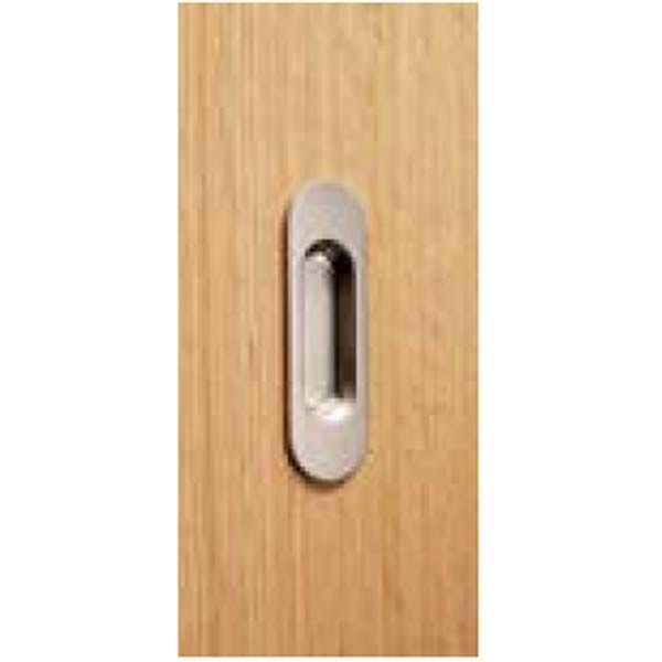 TILKØB TIL SKYDEDØR Swedoor Ovale Skydedørsskåle 78x25 mm 2 stk. m/ kromlook