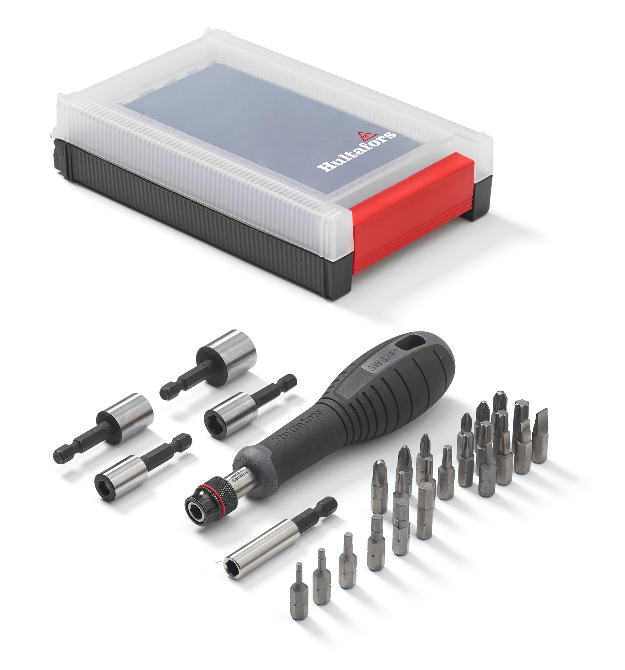Hultafors bitsholder skruetrækkkersæt HSS korte bits