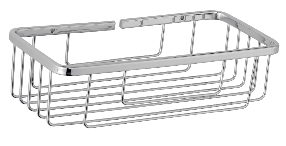 Danbad opbevaringskurv i krom look 7 x 21 x 12,5 cm