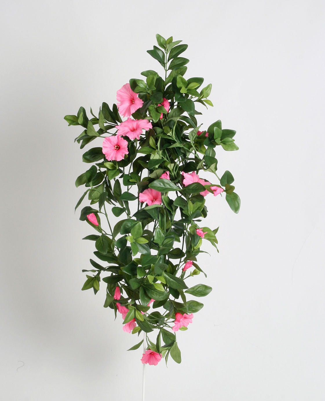 Silkeplanter kunstig Petunia hængeplante hvid L85 cm