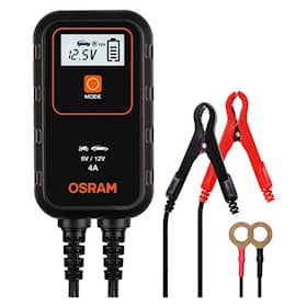 Osram 4A batterilader med opladningscyklus og 1,5 m kabel