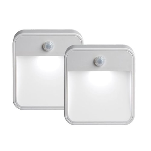 Mr Beams Stick Anywhere Light sensorlampe på batteri i hvid 2 stk.