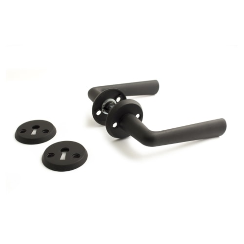 Habo Seattle dørgreb sort inkl.nøgleskilt