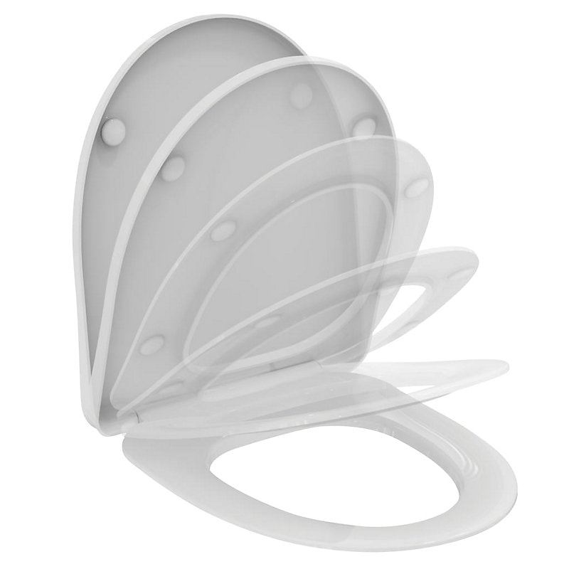 Ideal Standard i.life A toiletsæde hvid med låg og softclose, passer til T452201