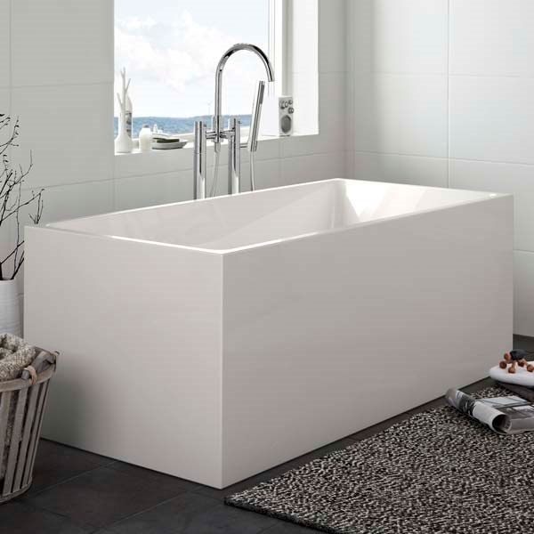 Hafa Sun Square badekar i hvid