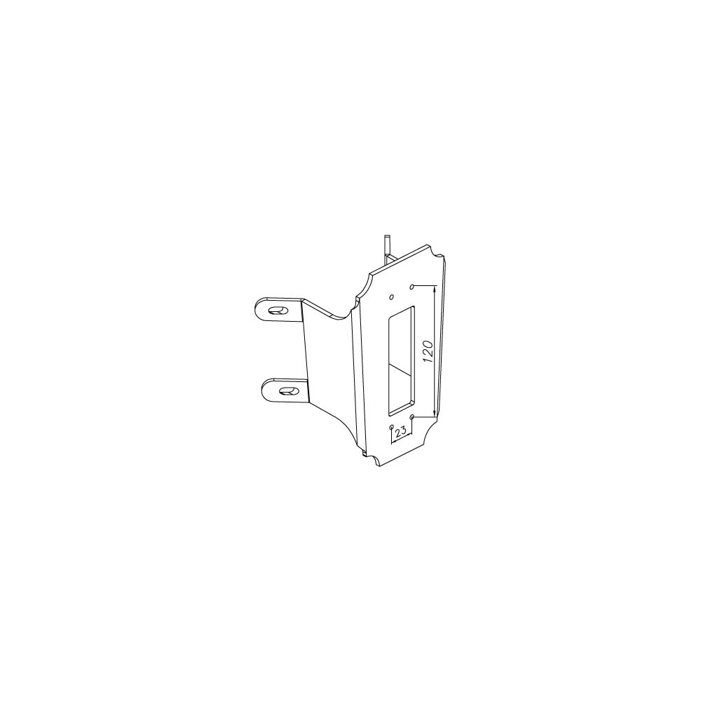 Norlys hjørnebeslag hvid nr. 150W