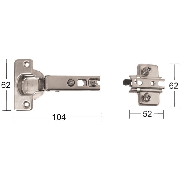 Habo skabshængsel elforzinket 110 grader