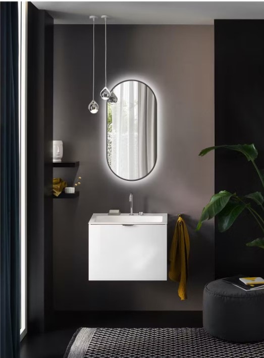 Bathlife Noja LED spejl oval 600 x 1000 mm