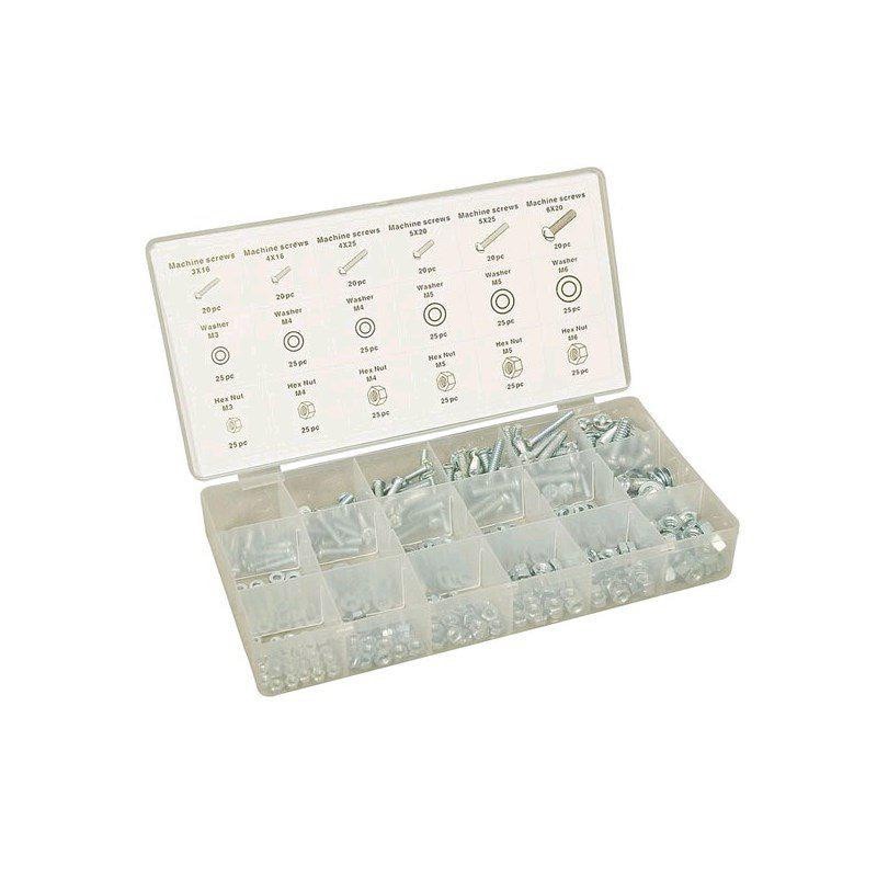 Germ sortimentsæske med skrue og møtrik 420 stk.