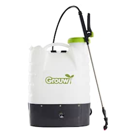 Grouw 12V rygsprøjte til opladning inkl. 3 dyser 20 liter