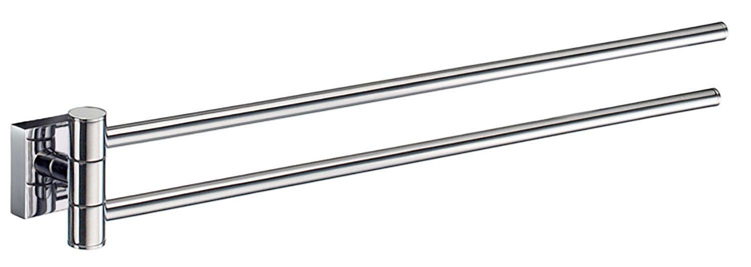 Smedbo House håndklædestang i poleret krom, svingbar 2 holdere