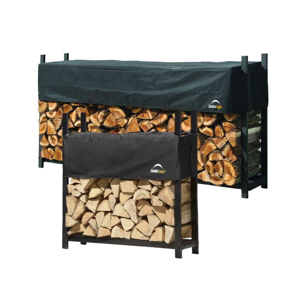 ShelterLogic brændeopbevaring med overdækning 244 cm