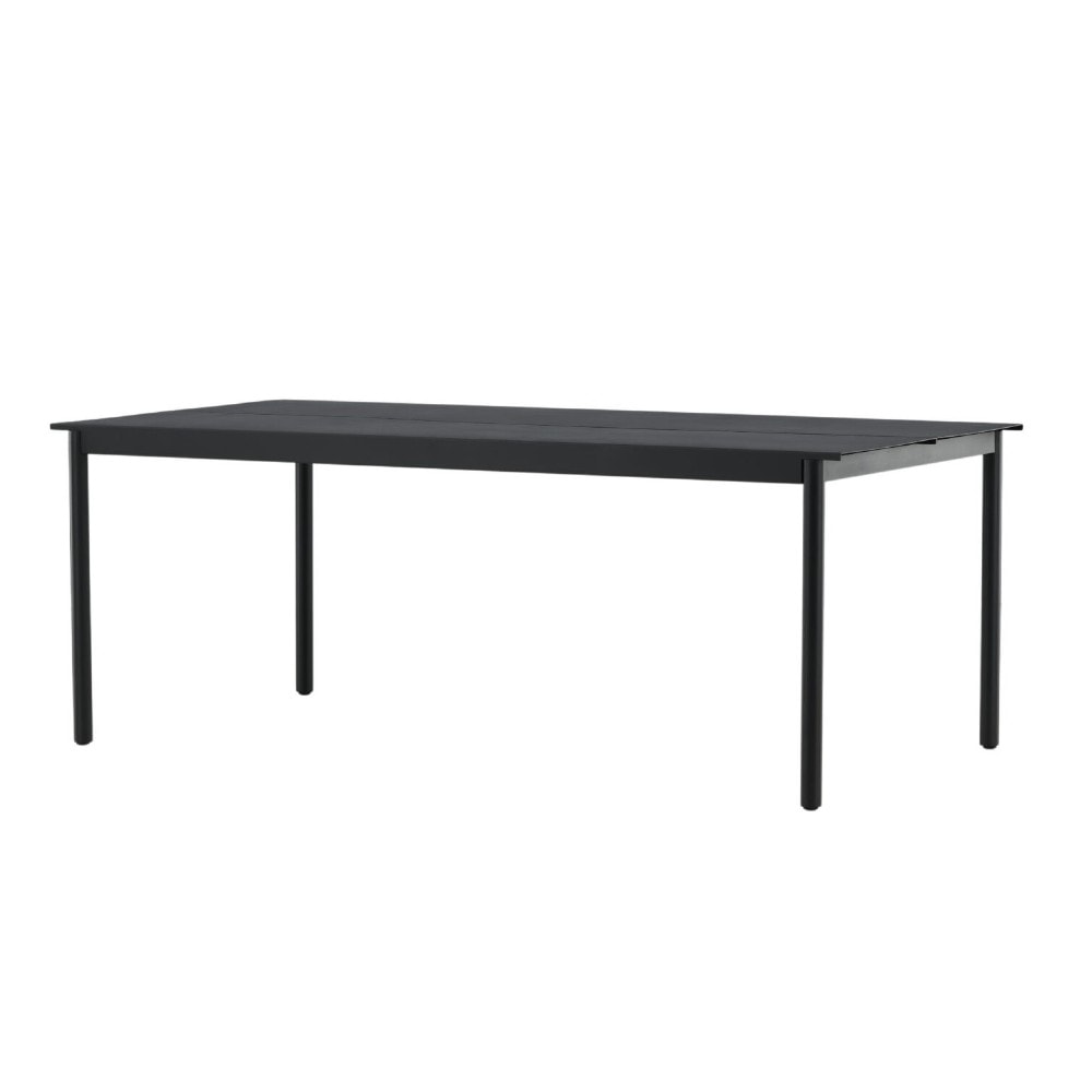 Venture Design Modena spisebord i sort alu 200 x 100 cm