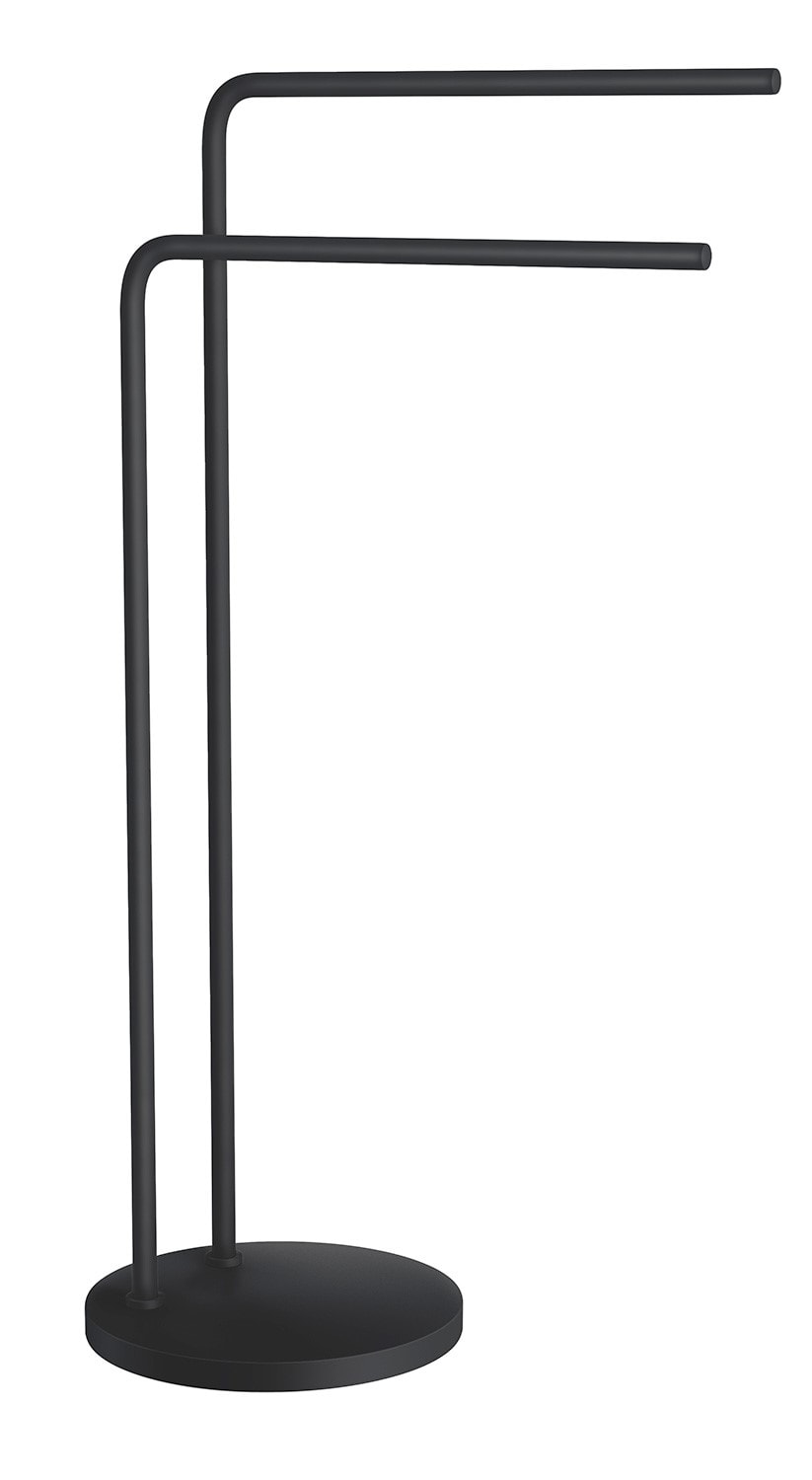 Beslagsboden håndklædestang i hvid, dobbelt H800 mm