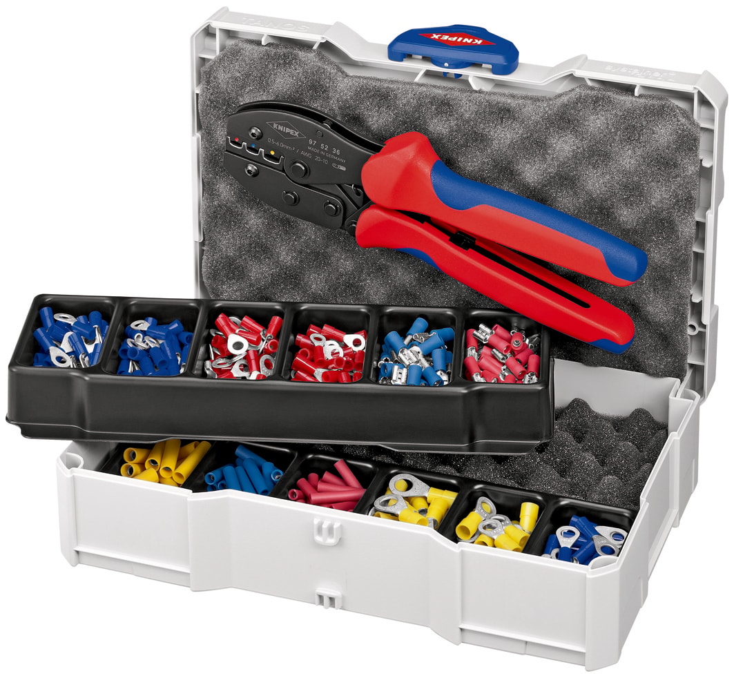 Knipex crimp-sortiment til kabelforbindere 265 mm