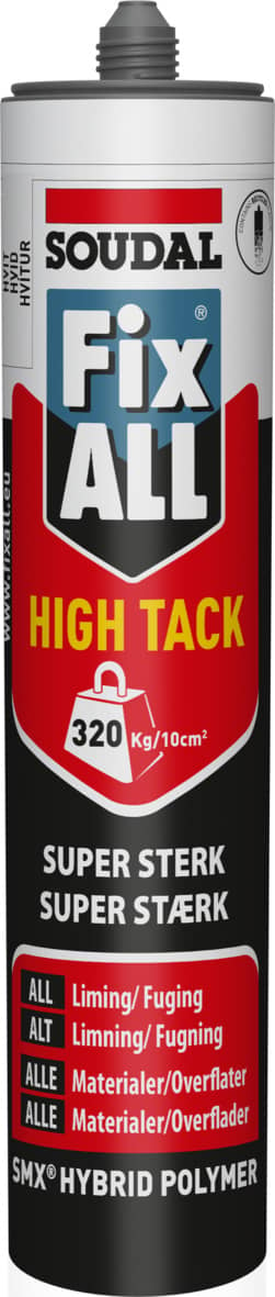 Soudal Fix ALL High Tack fugeklæber hybrid polymer klar 290 ml