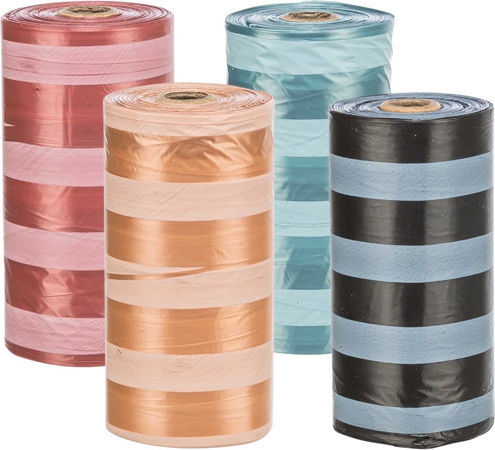 Trixie Poop poser 4 ruller x 20 stk, stribet