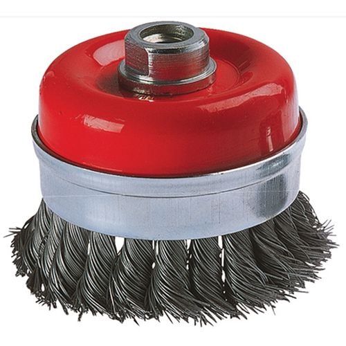 Wolfcraft kopbørste flettet tråd M14 90 mm