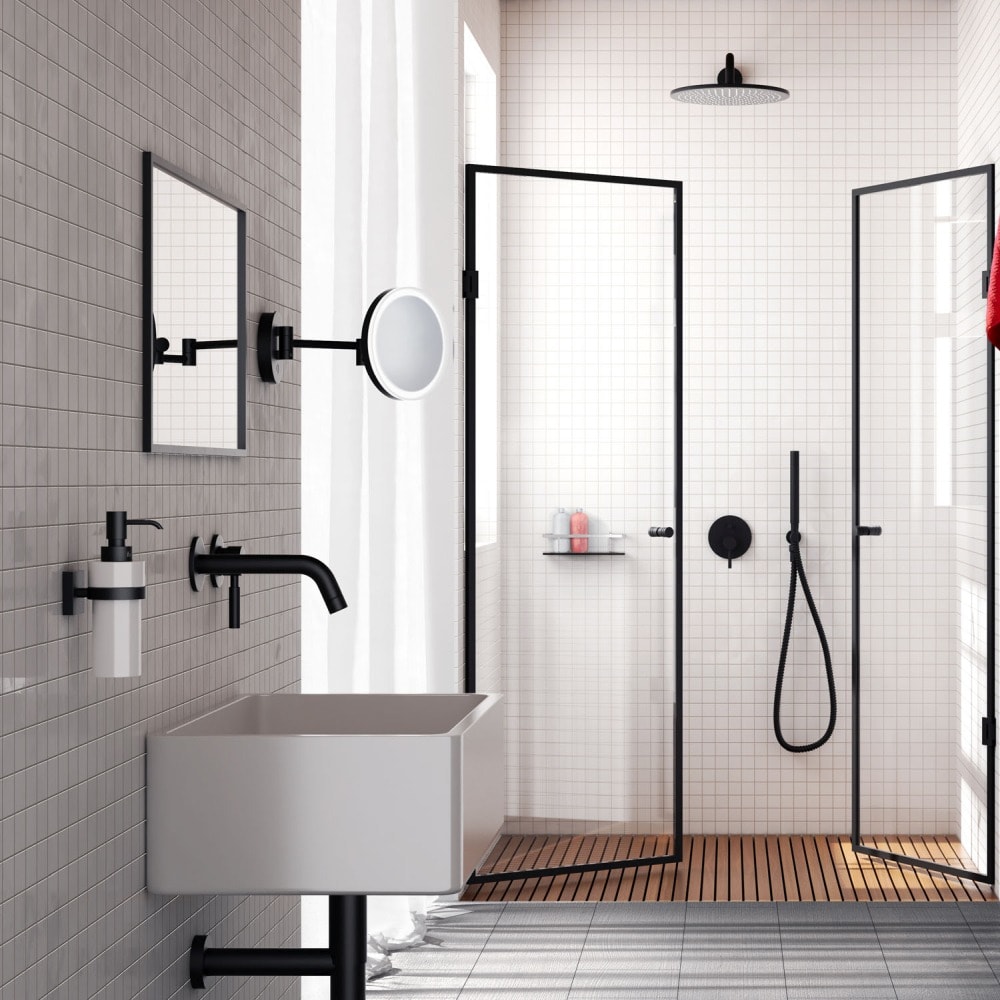 Smedbo Outline LED barber-sminkespejl væg miljo so