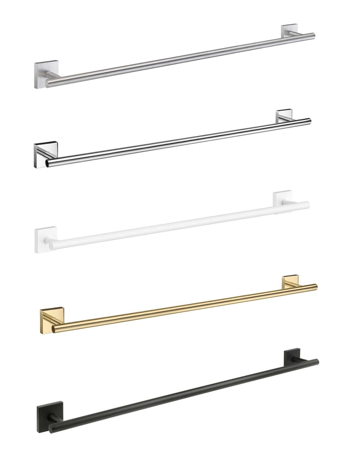 Smedbo House håndklædestang enkel børstet krom L648 mm