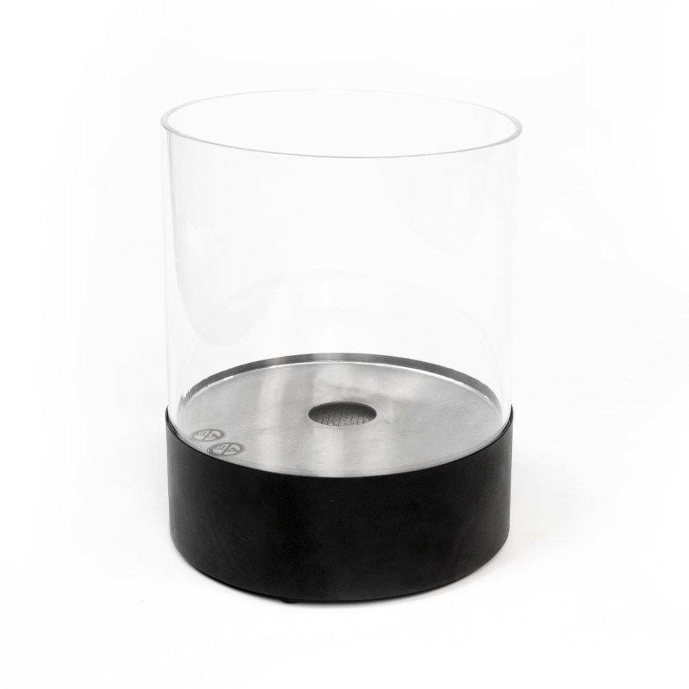 CACH Fires Southwark bord-biopejs rund i hvid Ø25 x H31,5 cm