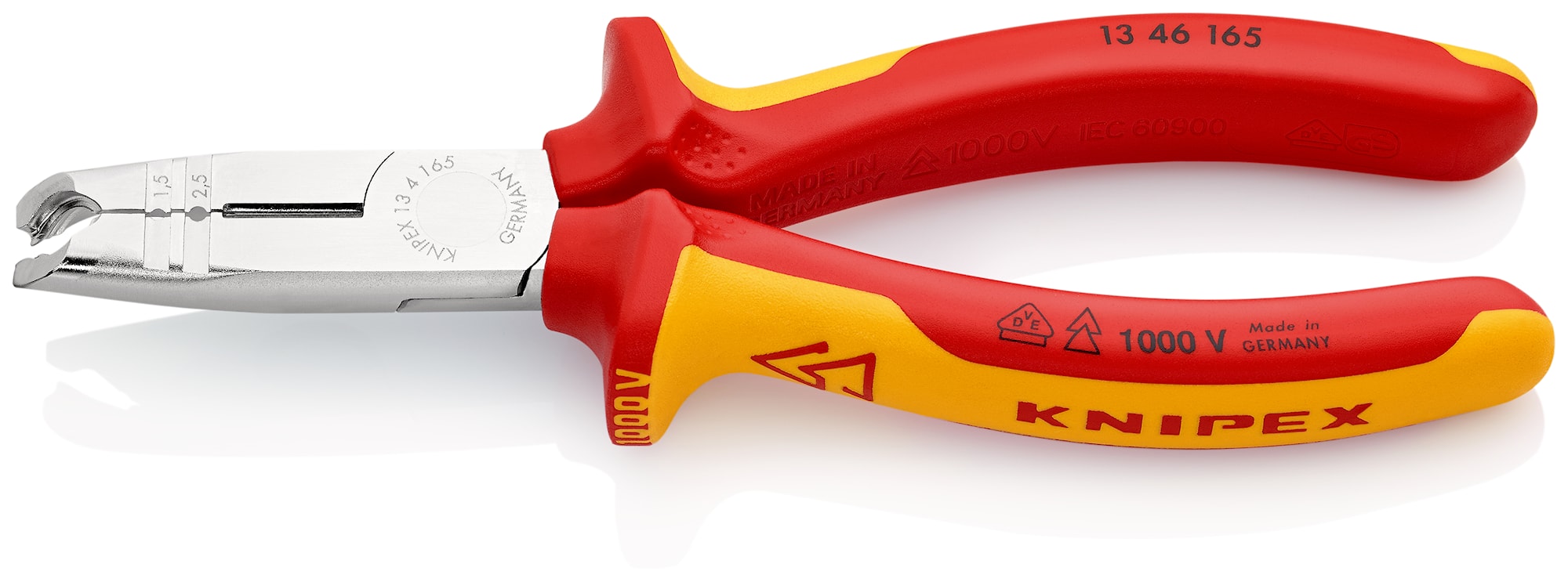 Knipex VDE 1000V afdækningstang, forkromet 165 mm