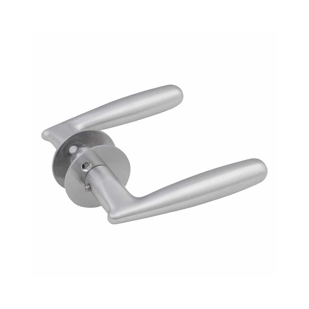 Jasa Orion dørgreb L-form i børstet stål Ø22 mm