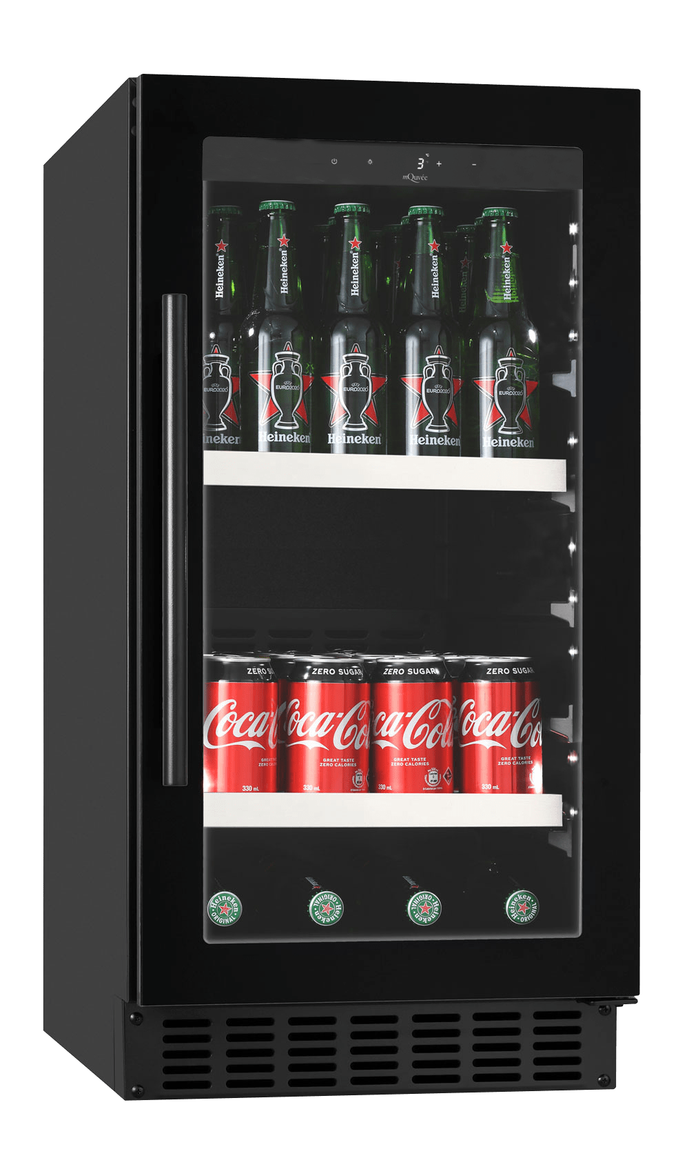 mQuvee BeerServer 40 Anthracite Black ølkøleskab til indbygning