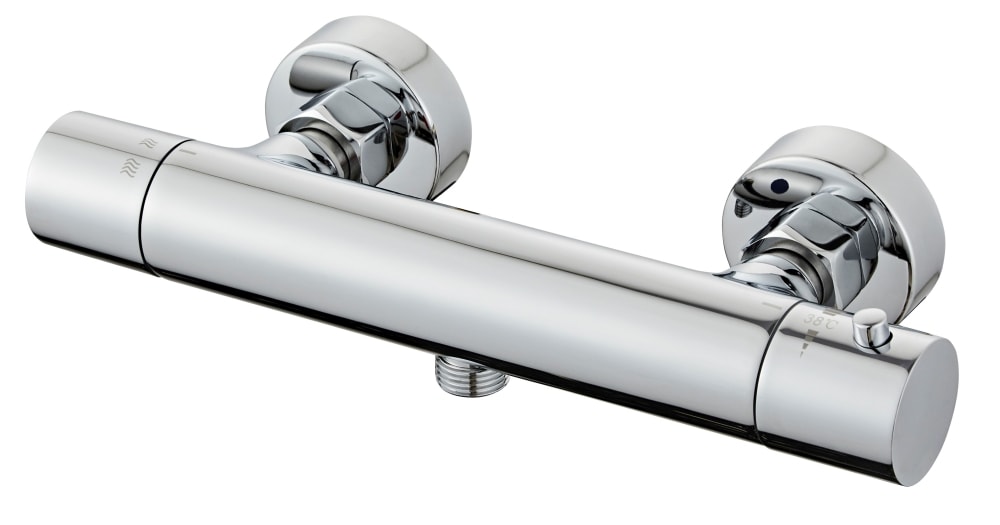 Danbad brusetermostat i mat sort look