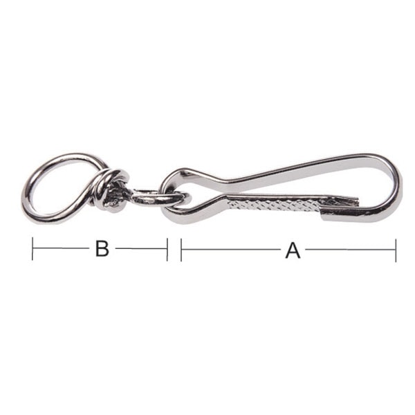 Habo karabinhage Forniklet 50 mm 2 stk