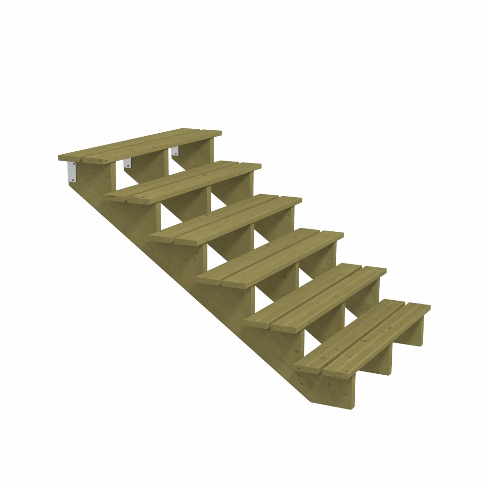Plus terrassetrappe 6 trin 154 x 105 x 180 cm