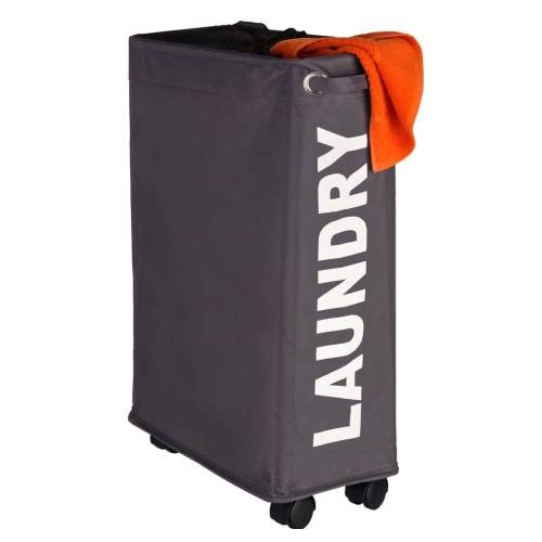 Wenko Corno vasketøjskurv i beige med hjul