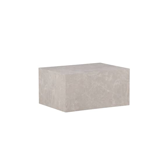 Venture Design York sofabord i beige marmor-look 80 x 60 x H40 cm