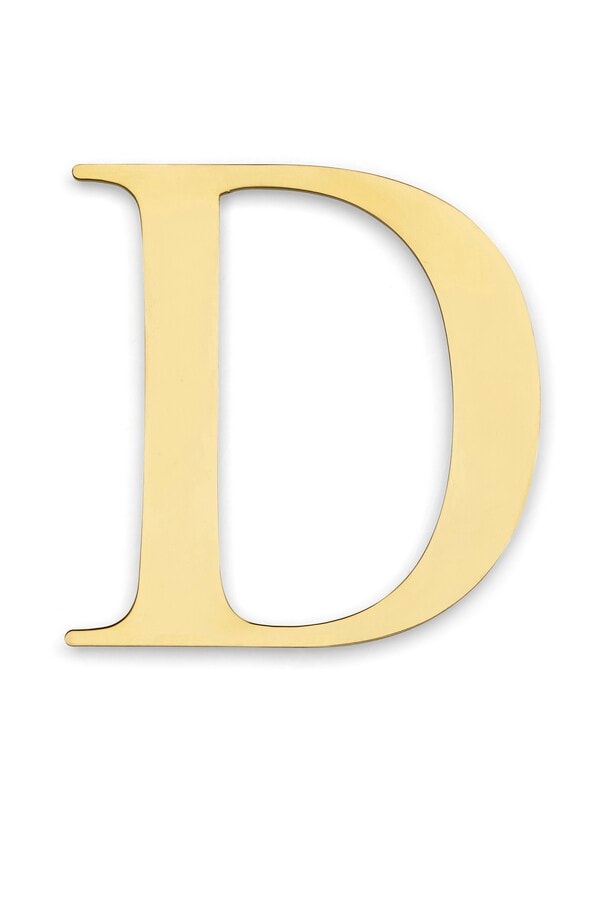 Bogstav d century messing