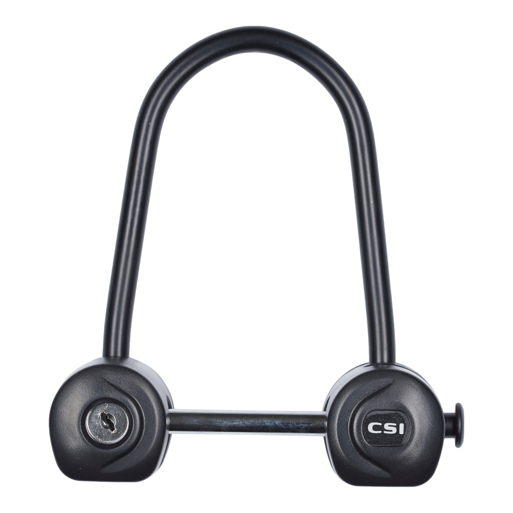 Urban bøjlelås sort med lang bøjle og nøgler