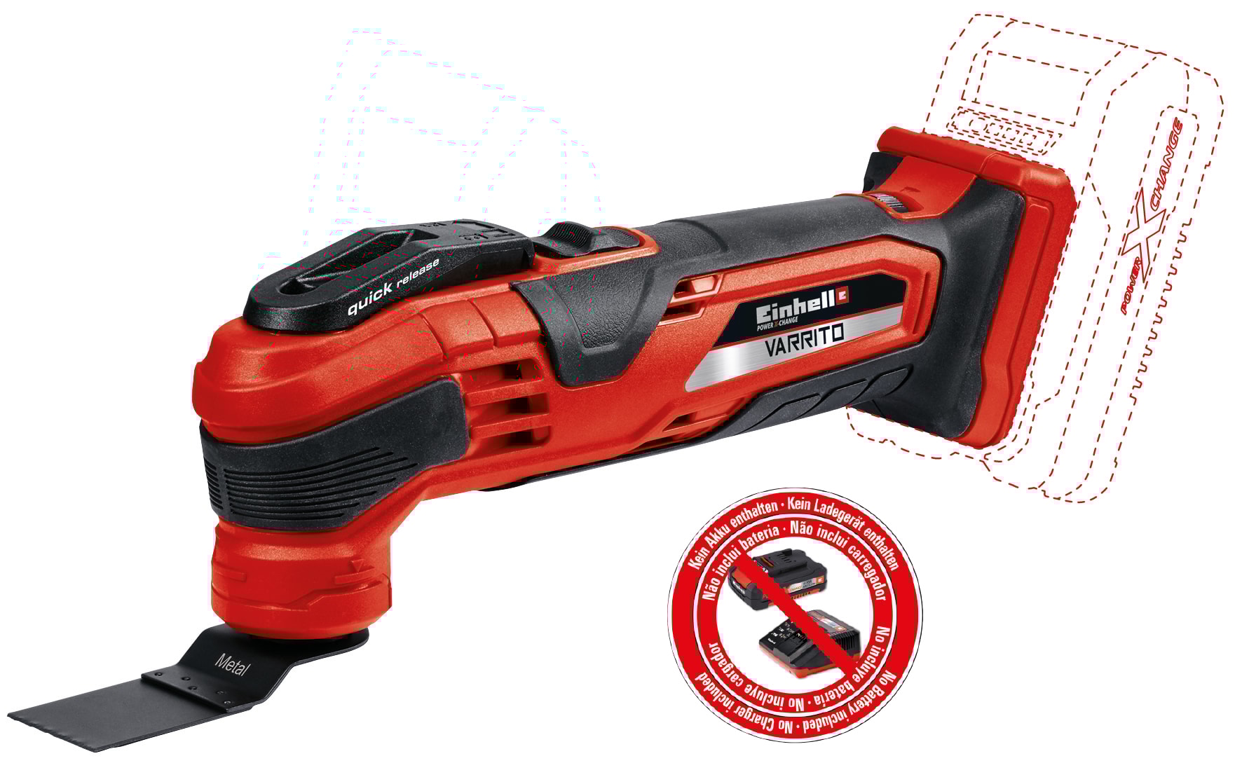 Einhell VARRITO 18V Li multisliber uden batteri og lader