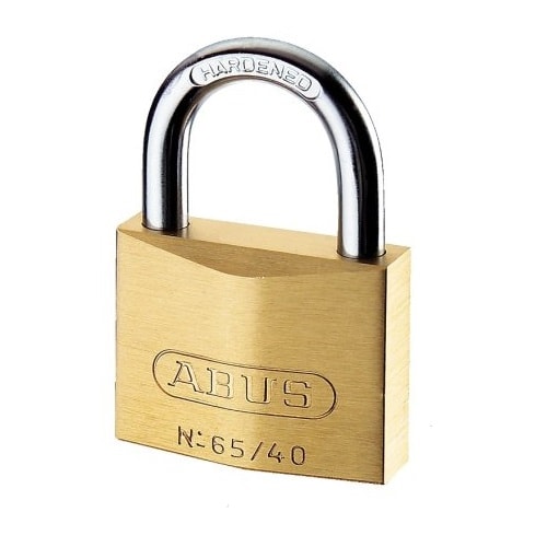 Abus hængelås messing 40 mm nr. 402 enslukkende