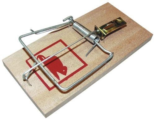 Ryom rottefælde i træ med smæk