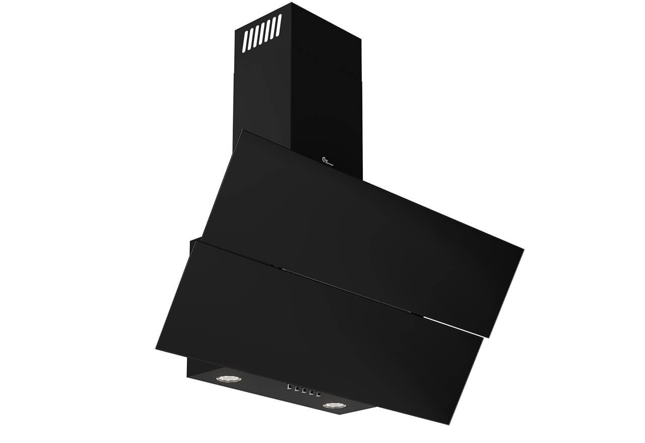 Thermex Reading vægmonteret emhætte i sort, skråtstillet 80 cm