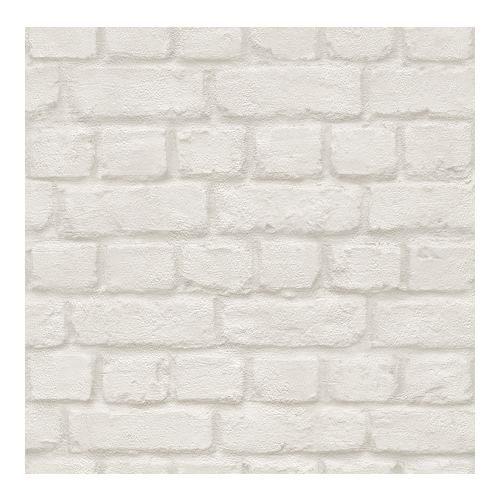 Rasch Studio 2021 Tapet hvide mursten 0,53 x 10 meter 226706 - Tapet, Indretning til hjemmet