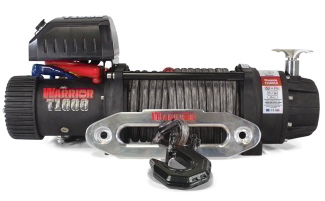 Warrior Winches T-1000 10.000lb Severe Duty Trækspil, 12V Armortek Extreme
