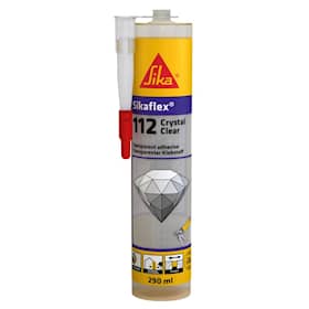 Sika SikaFlex-112 Crystal Clear montagelim og fugemasse klar 290 ml