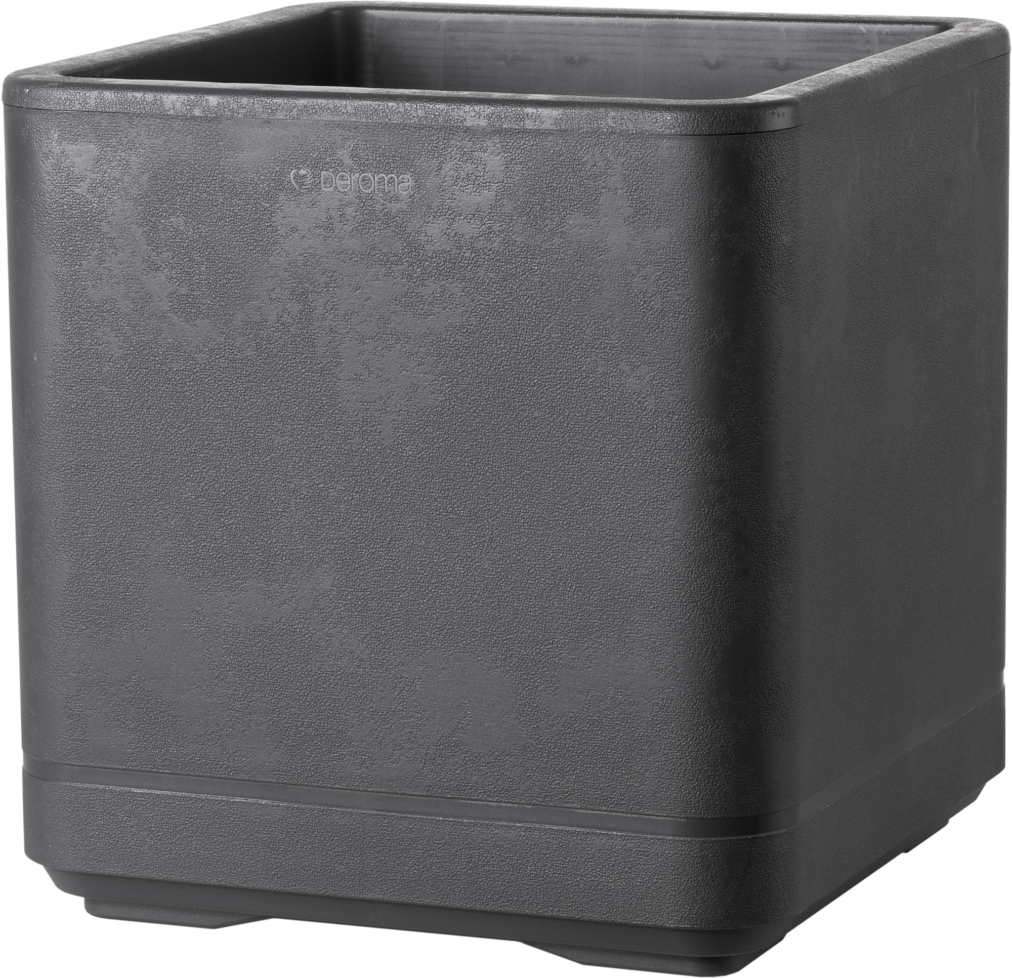 Deroma Cosmo krukke firkantet antracit L38 x D38 x H39,2 cm