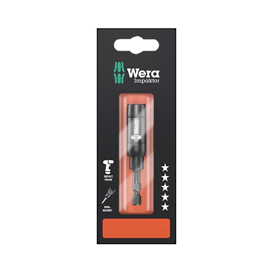 Wera 897/4 IMP R SB Impaktor bitsholder med ringmagnet og låsering