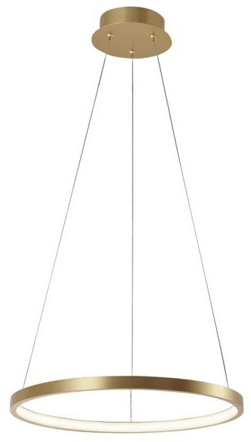 LeuchtenDirekt Circle LED pendel mat messing Ø390 mm