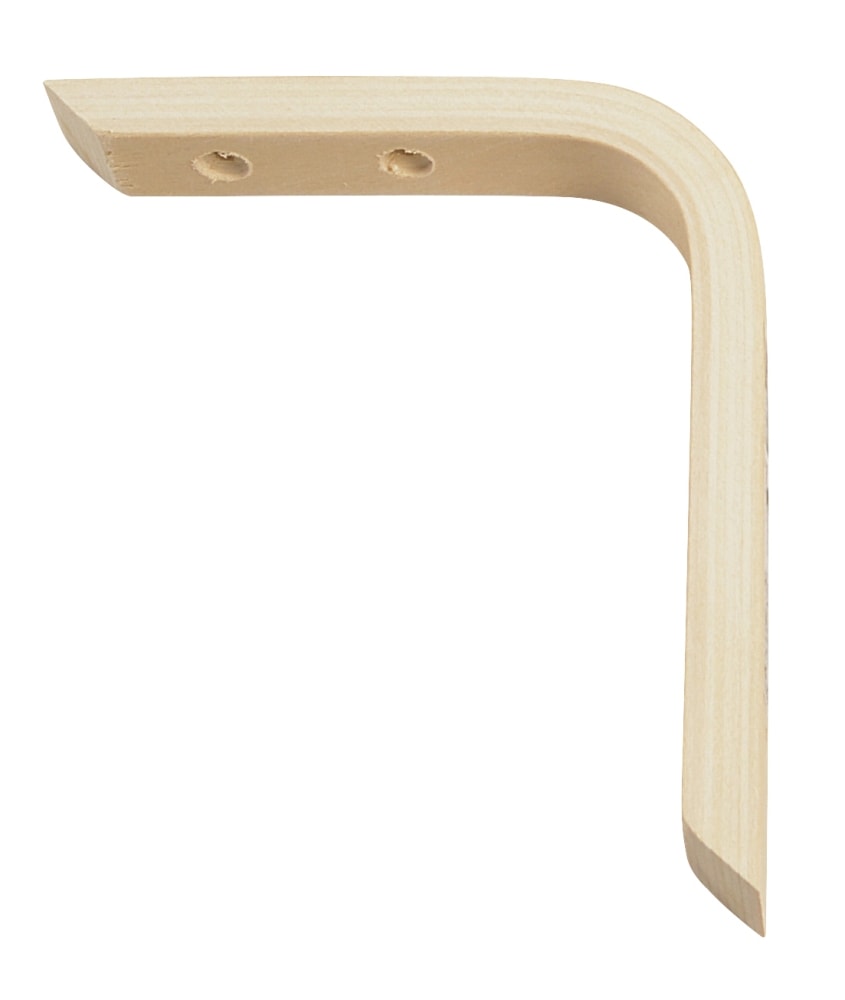 Home It® shelf bracket in veneer 2 x 17,5 x 20 cm natural (20 mm)