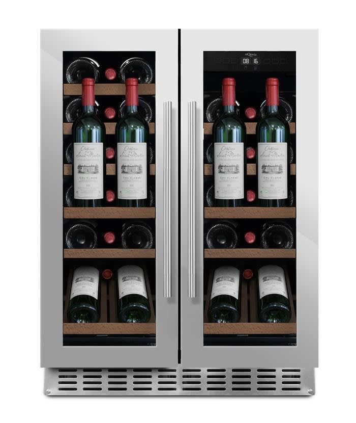 mQuvée Vinkøleskab til indbygning Præsentationshylde WineCave 60D2 Stainless